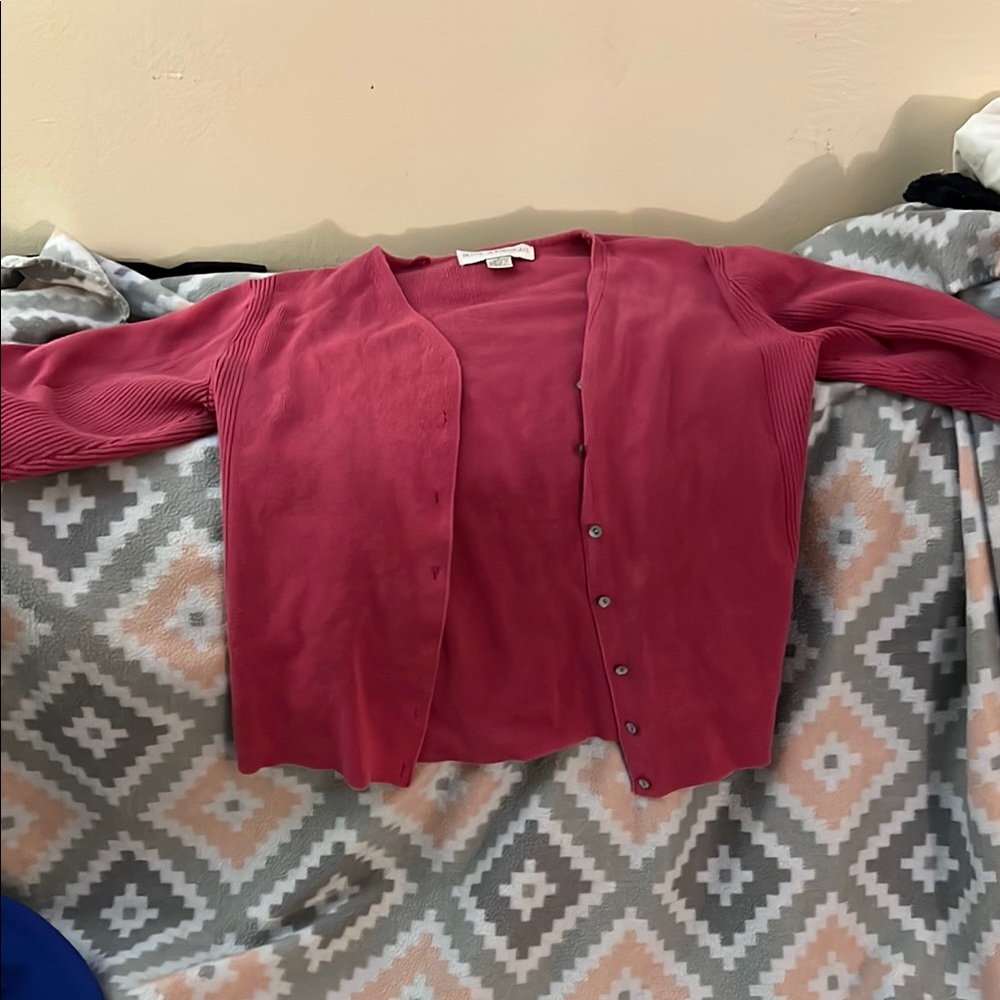 Women's Pink Cardigan Sweater